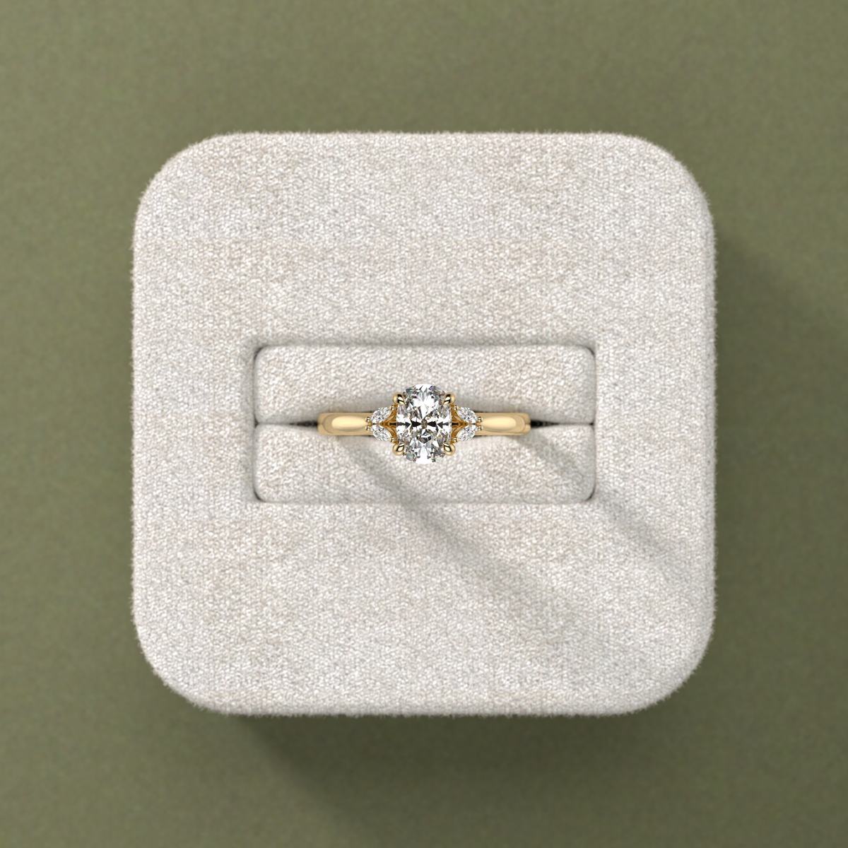 New-Duala Cushion 1ct 18YG