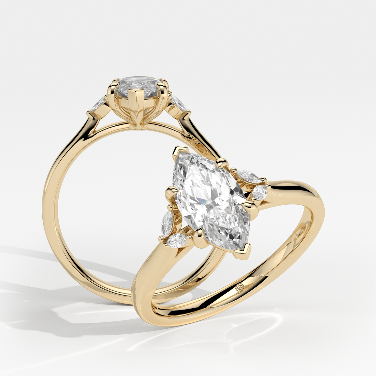 New-Duala Marquise 1ct 18YG