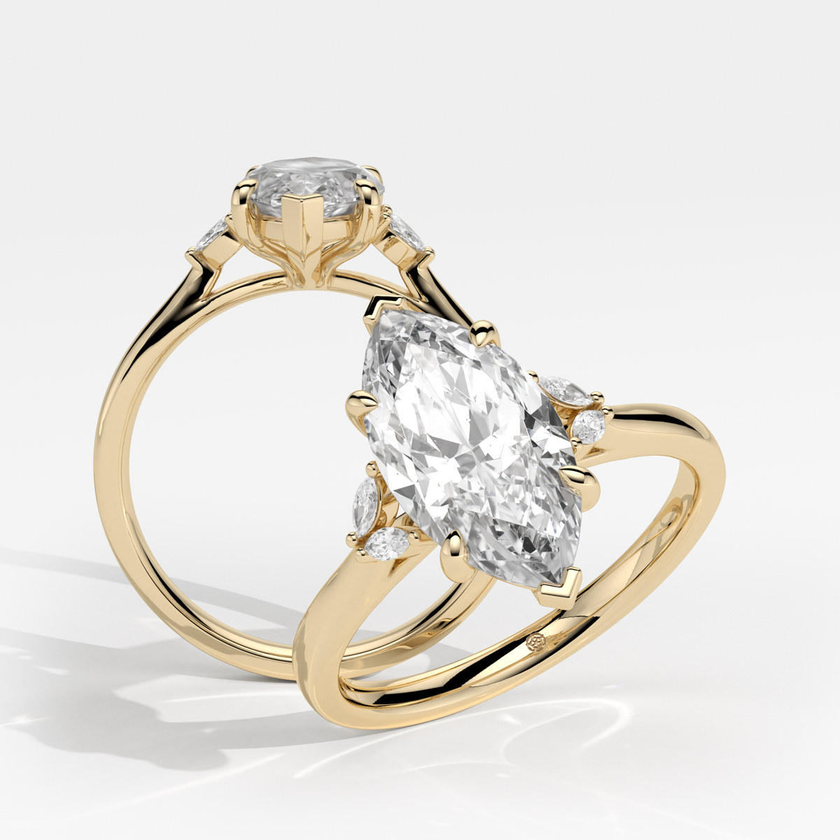 New-Duala Marquise 2ct 18YG