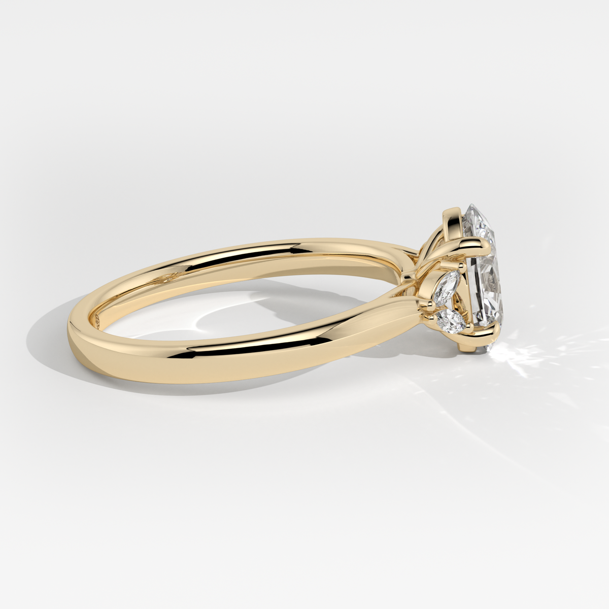 New-Duala Oval 1ct 18YG