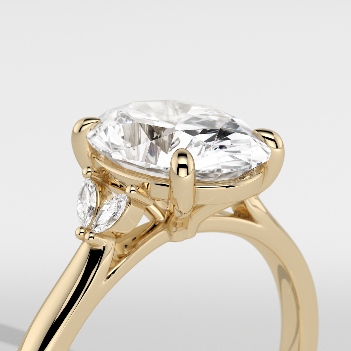 New-Duala Oval 2ct 18YG