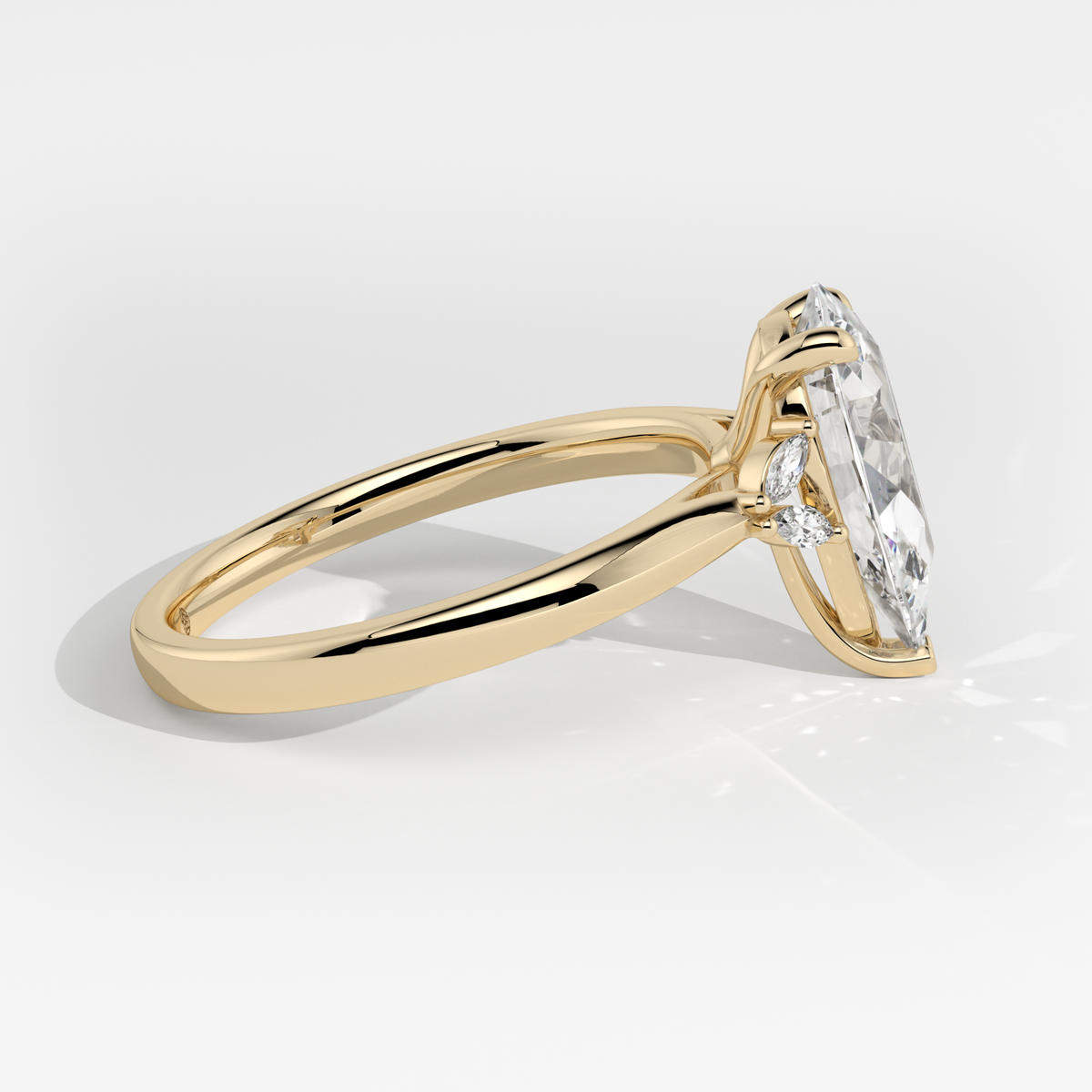 New-Duala Pear 2ct 18YG