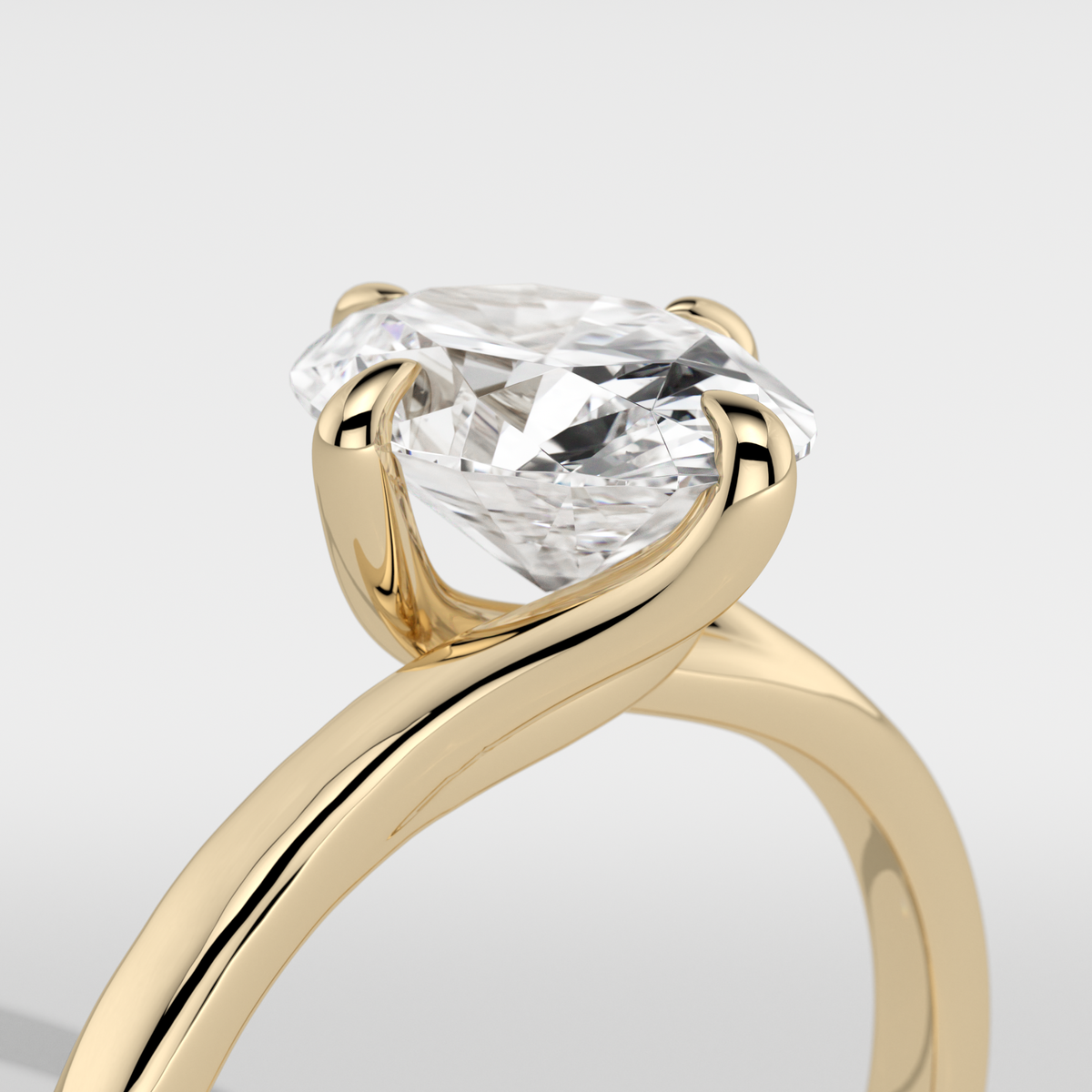 New-Entwine №1 Oval 1.50ct 18YG