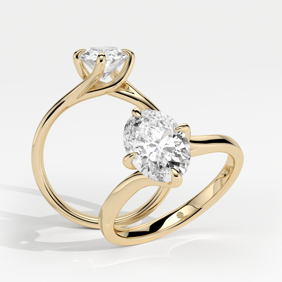 New-Entwine №1 Oval 1.50ct 18YG