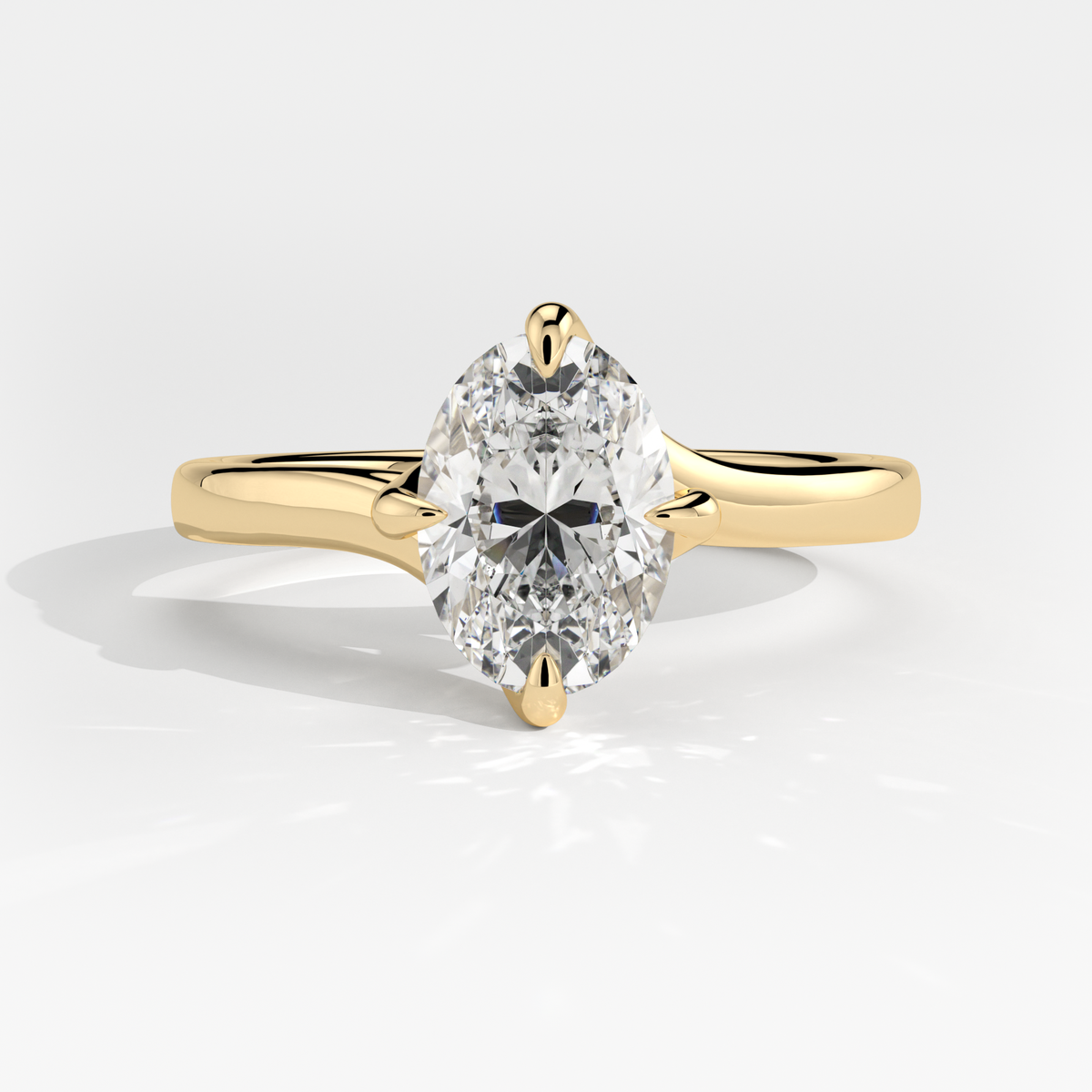 New-Entwine №1 Oval 1ct 18YG