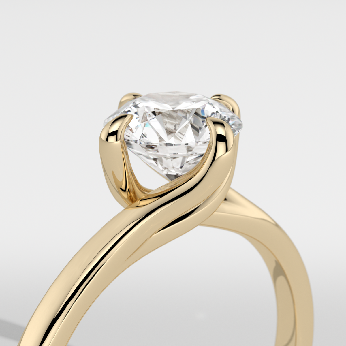 New-Entwine №1 Round 1ct 18YG