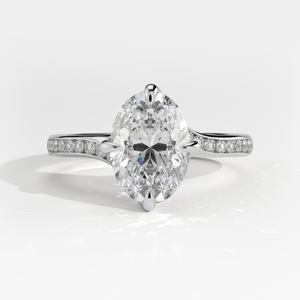 New-Entwine №2 Oval 1.50ct PL