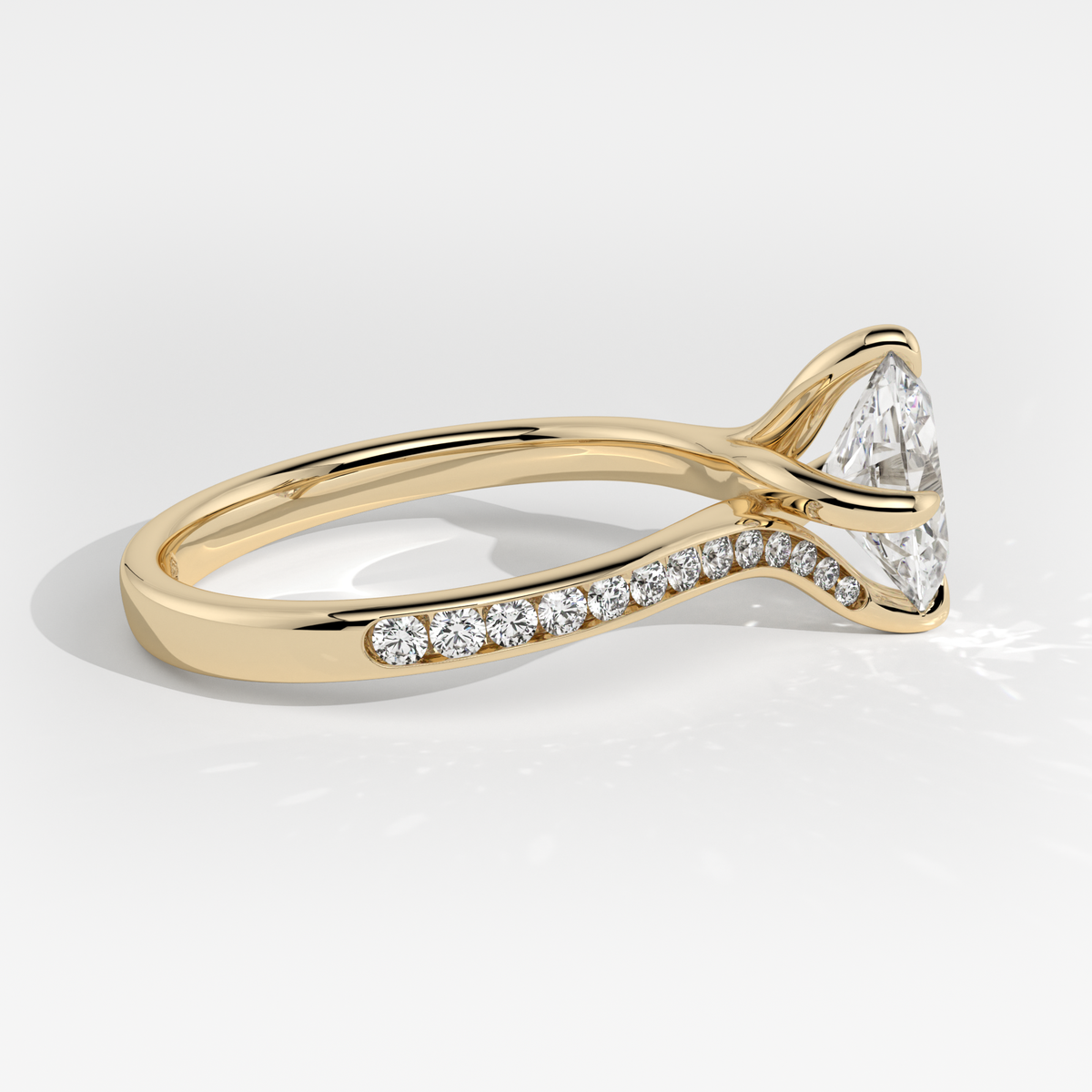 New-Entwine №2 Oval 1ct 18YG