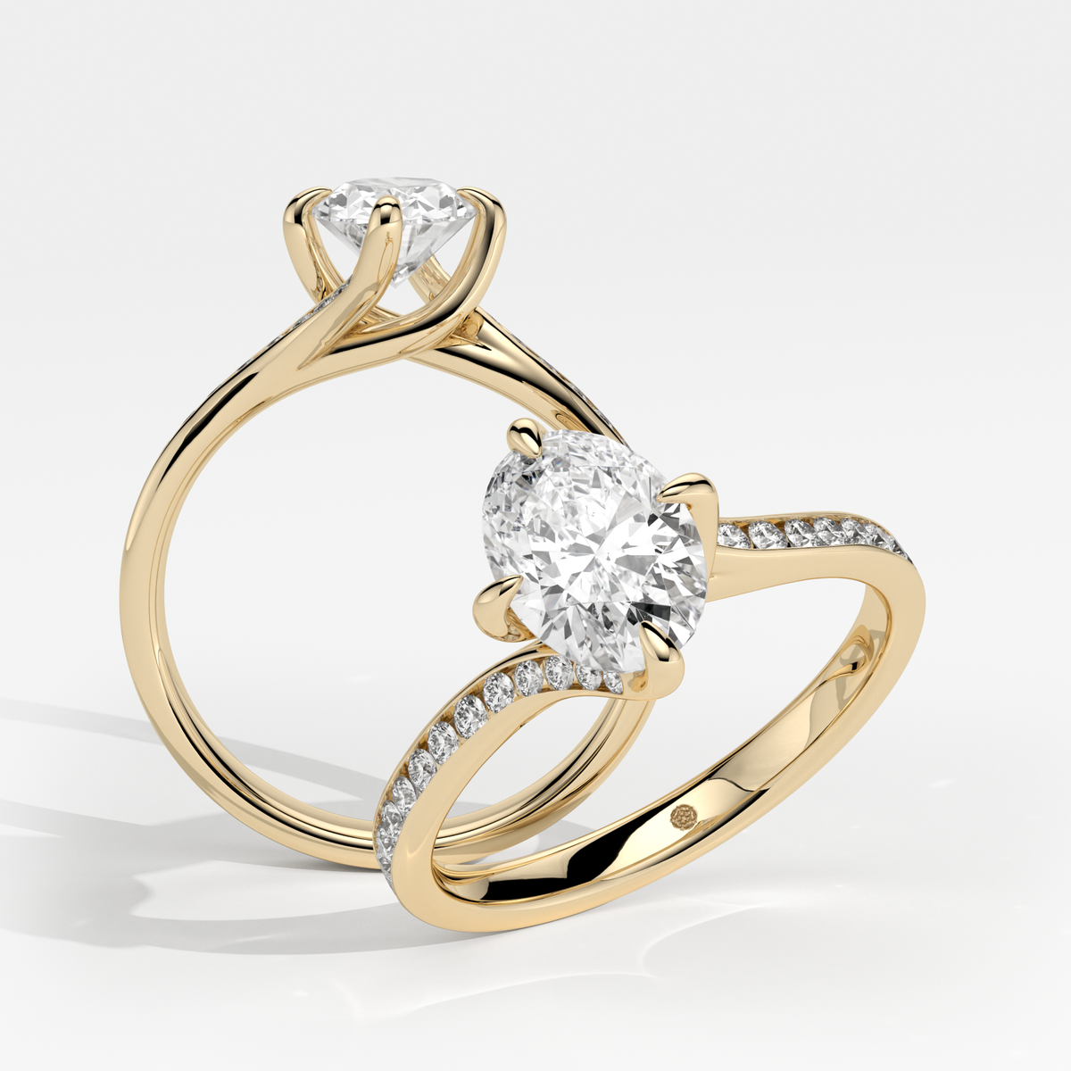 New-Entwine №2 Oval 1ct 18YG