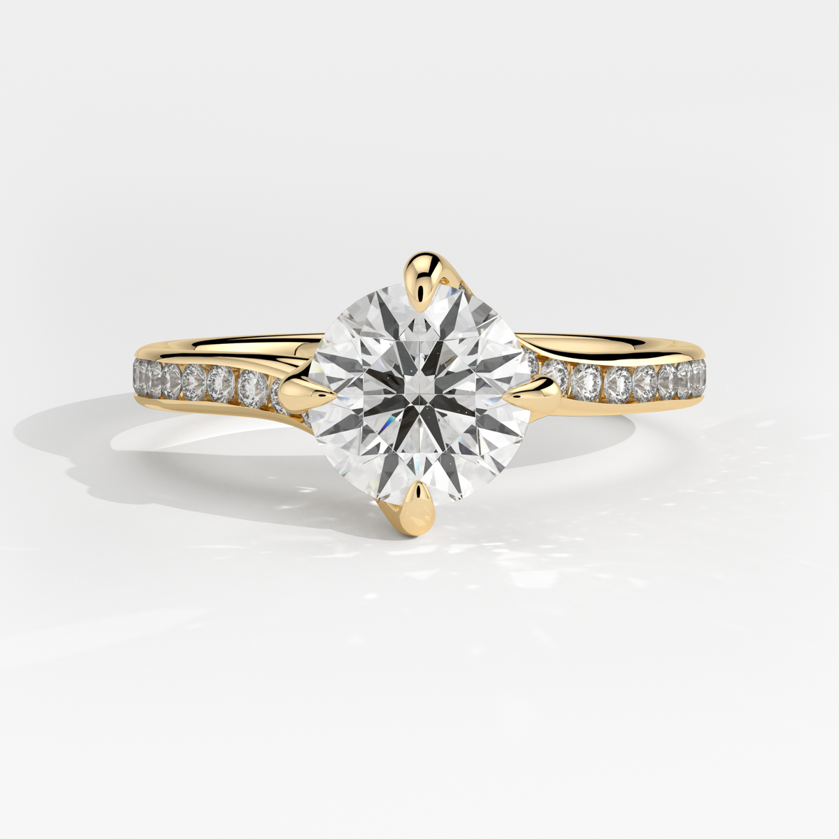 New-Entwine №2 Round 1ct 18YG