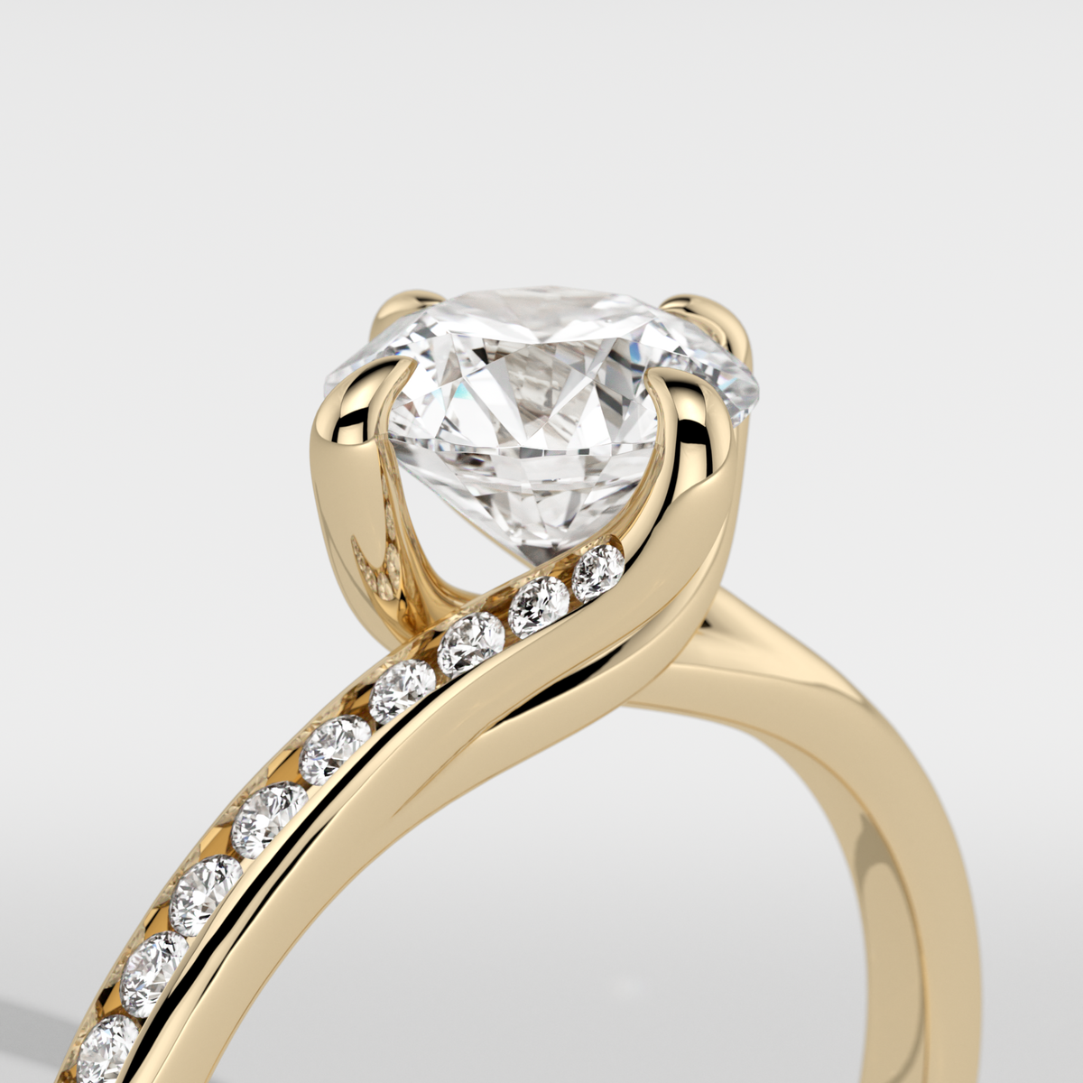 New-Entwine №2 Round 1ct 18YG