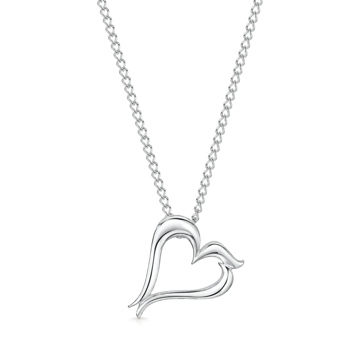 Platinum Heart Pendant