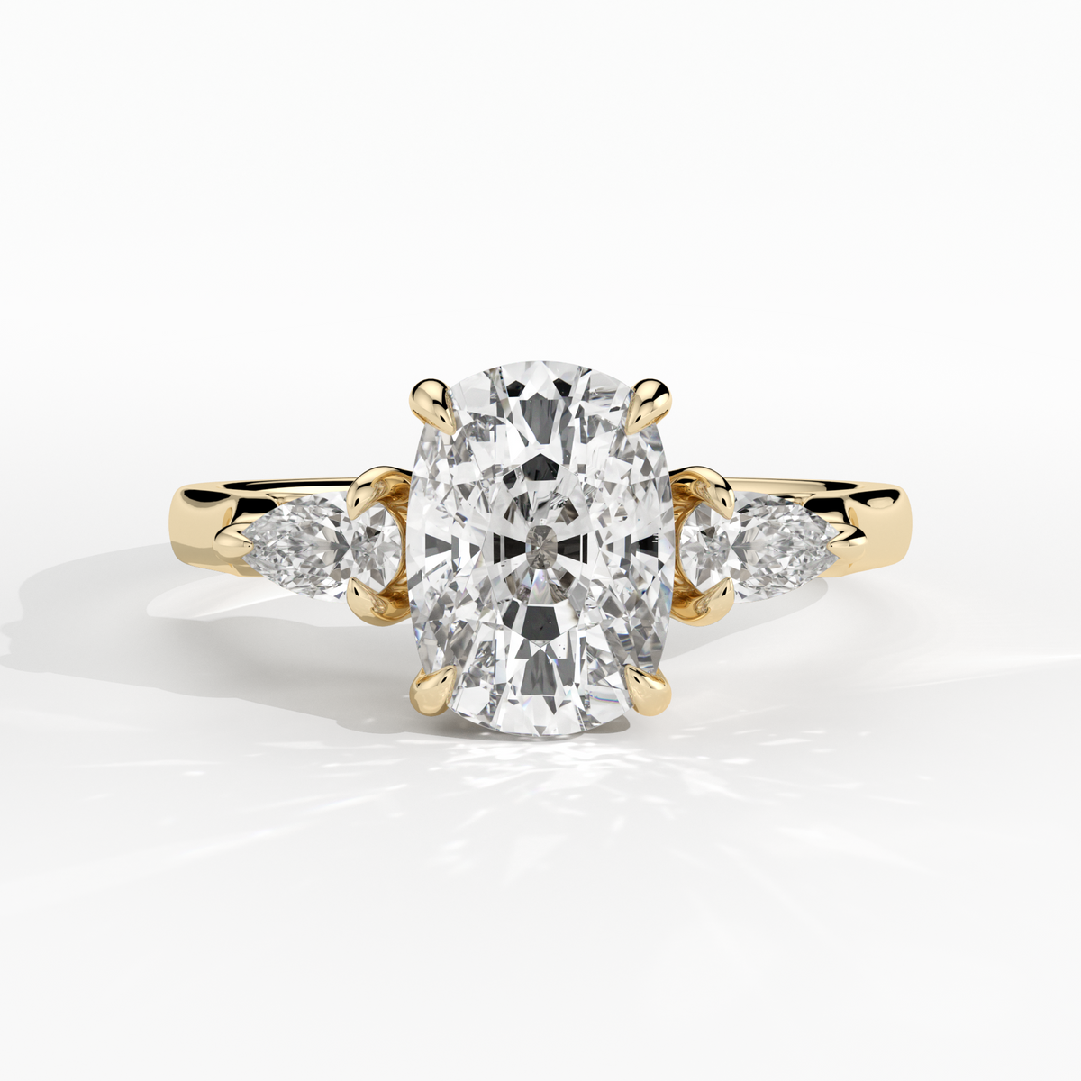 New-Hazel Cushion 2ct 18YG