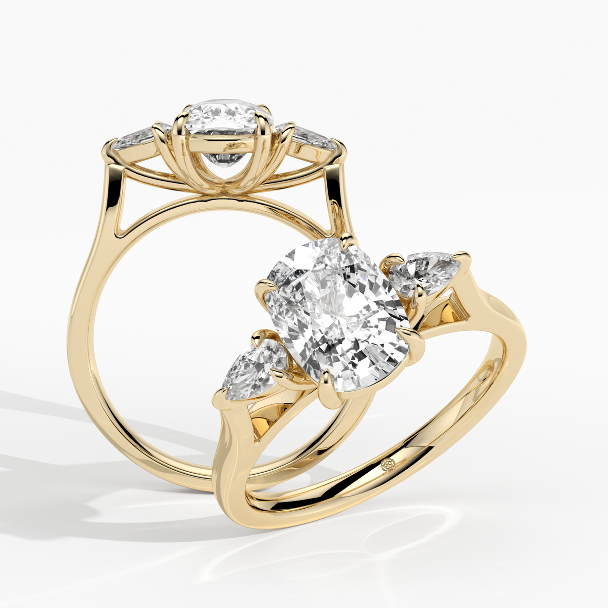 New-Hazel Cushion 2ct 18YG