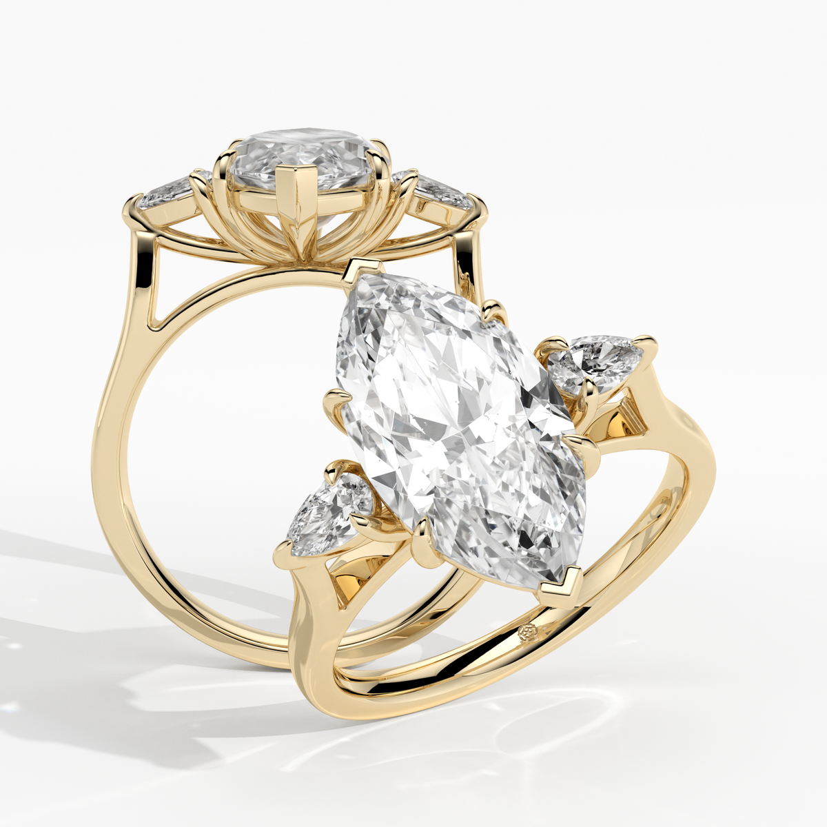 New-Hazel Marqiuse 3ct 18YG