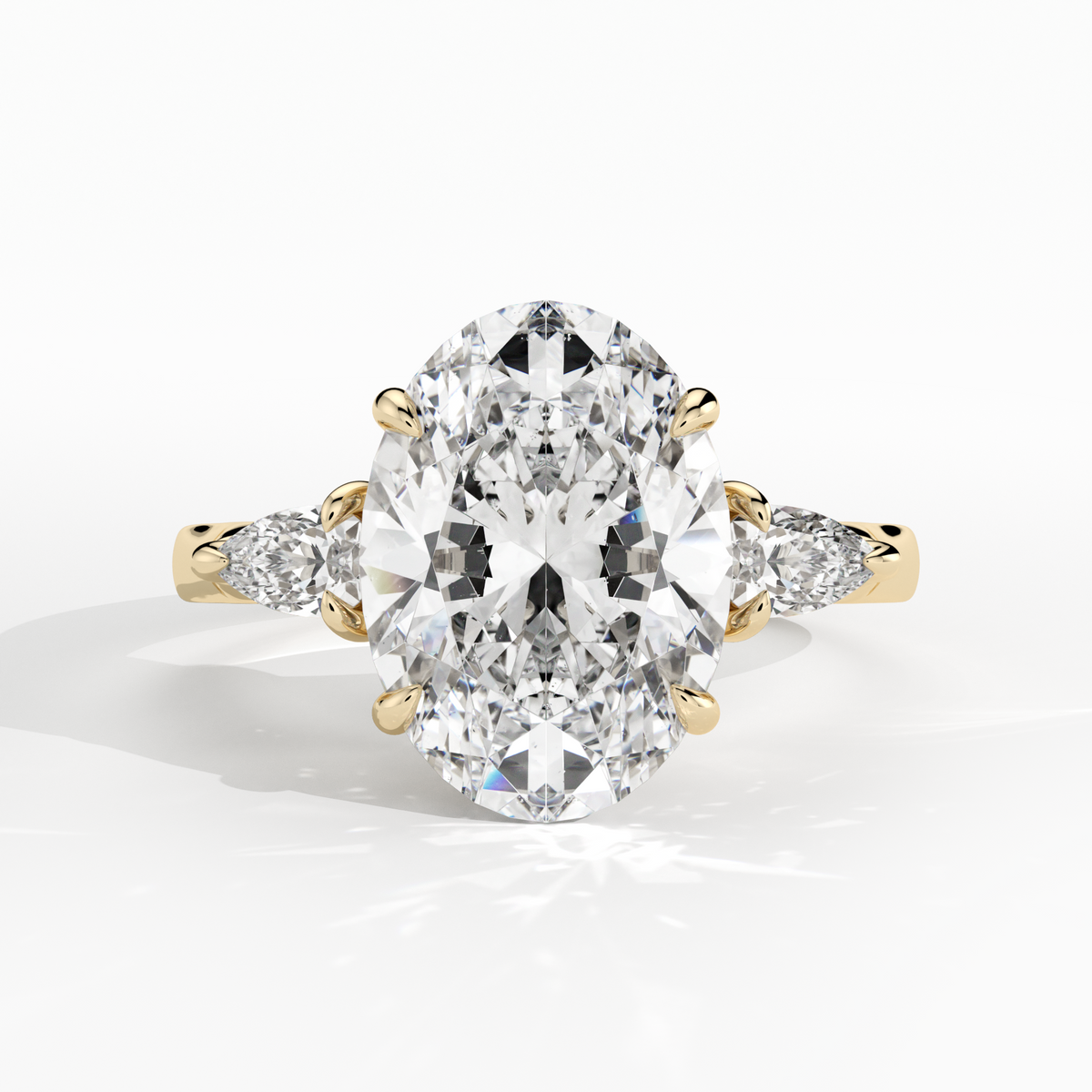 New-Hazel Oval 3ct 18YG