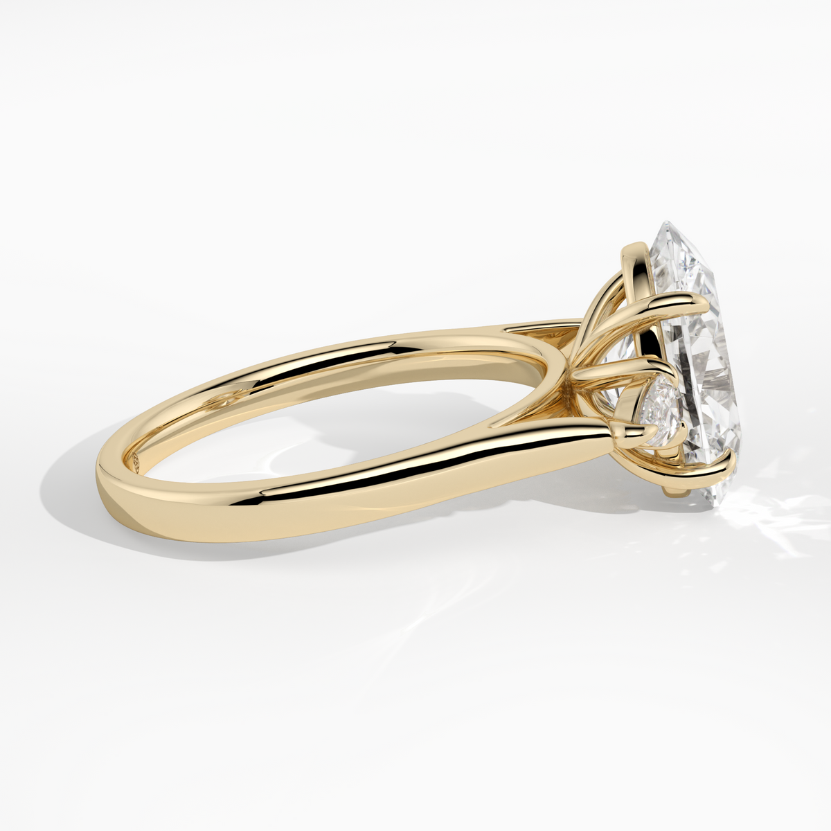 New-Hazel Oval 3ct 18YG