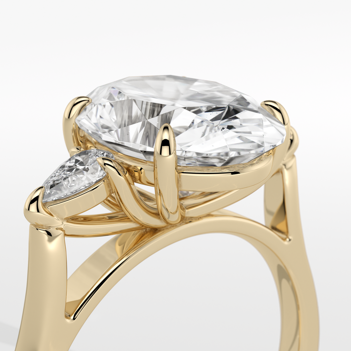 New-Hazel Oval 3ct 18YG