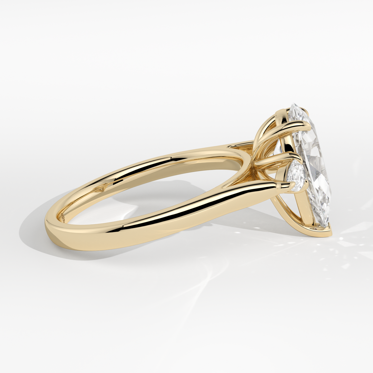 New-Hazel Pear 2ct 18YG
