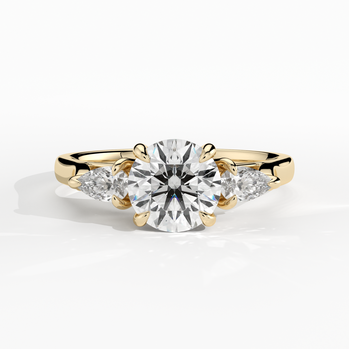 New-Hazel Round 1ct 18YG