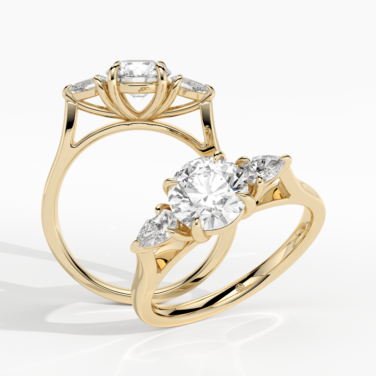 New-Hazel Round 1ct 18YG