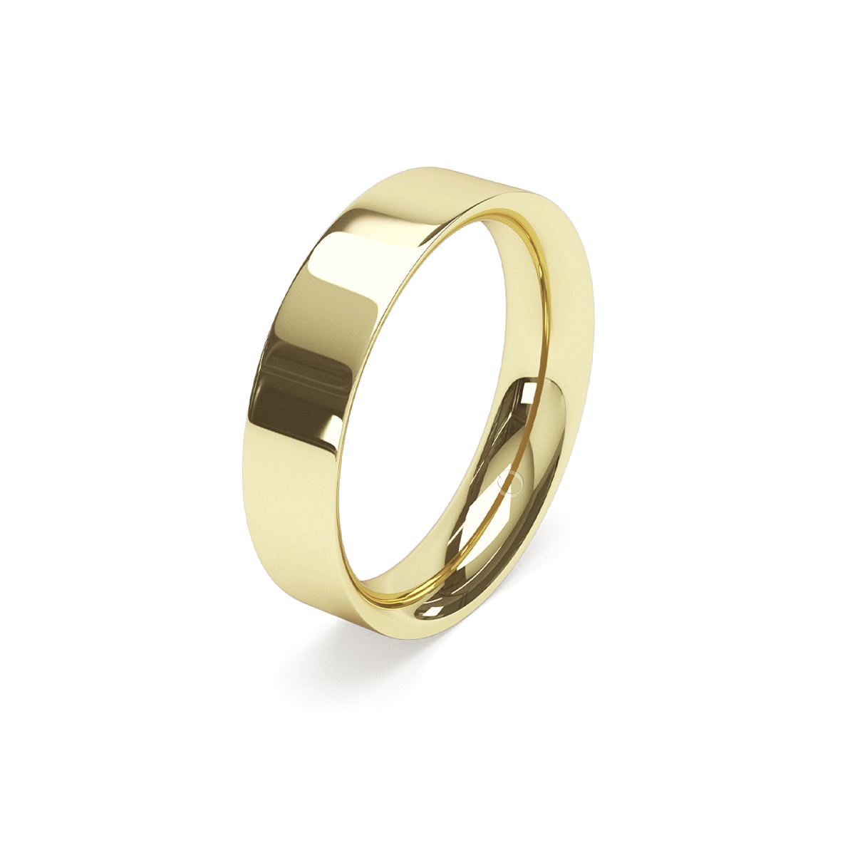 5mm Flat Court Platinum Wedding Ring