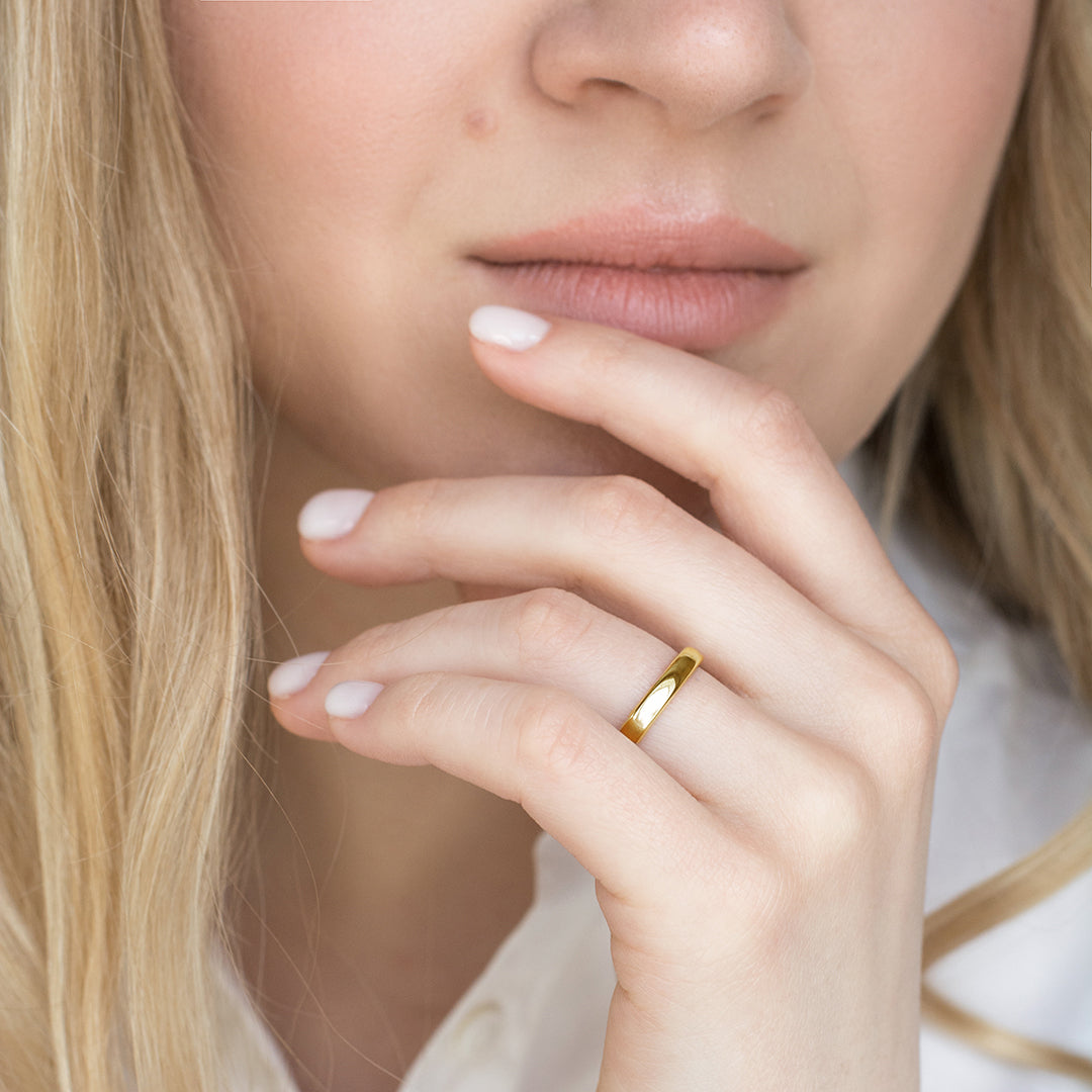 3mm Classic Court Platinum Wedding Ring