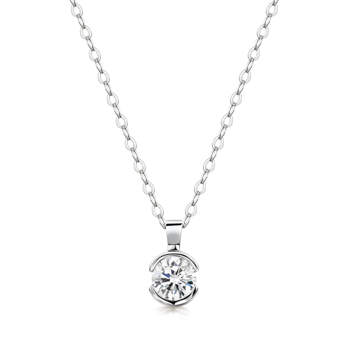 Rosebud Diamond Pendant