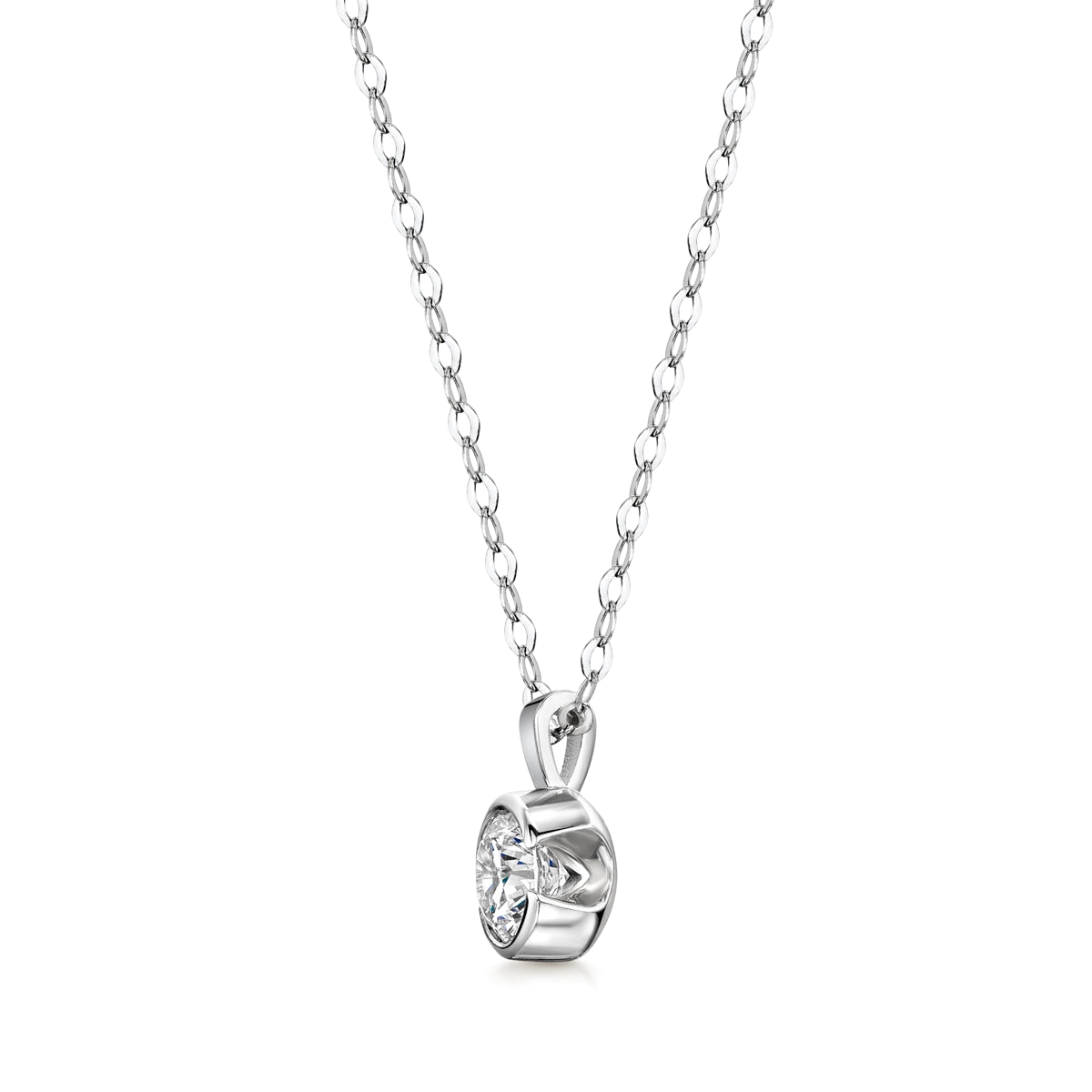Rosebud Diamond Pendant