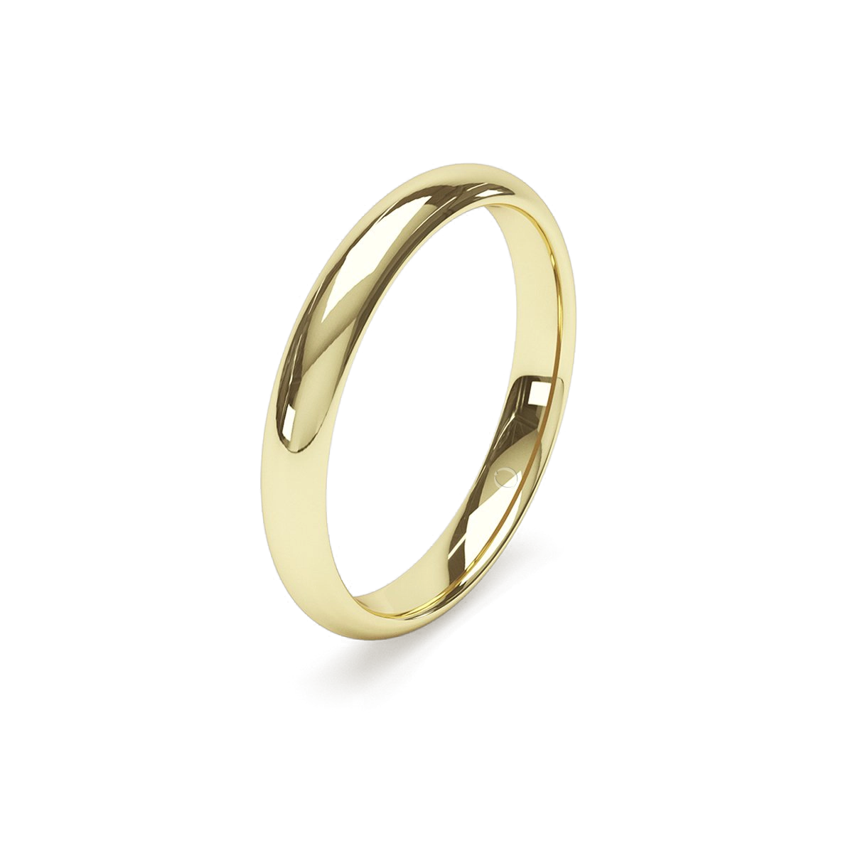 3mm Soft Court Platinum Wedding Ring