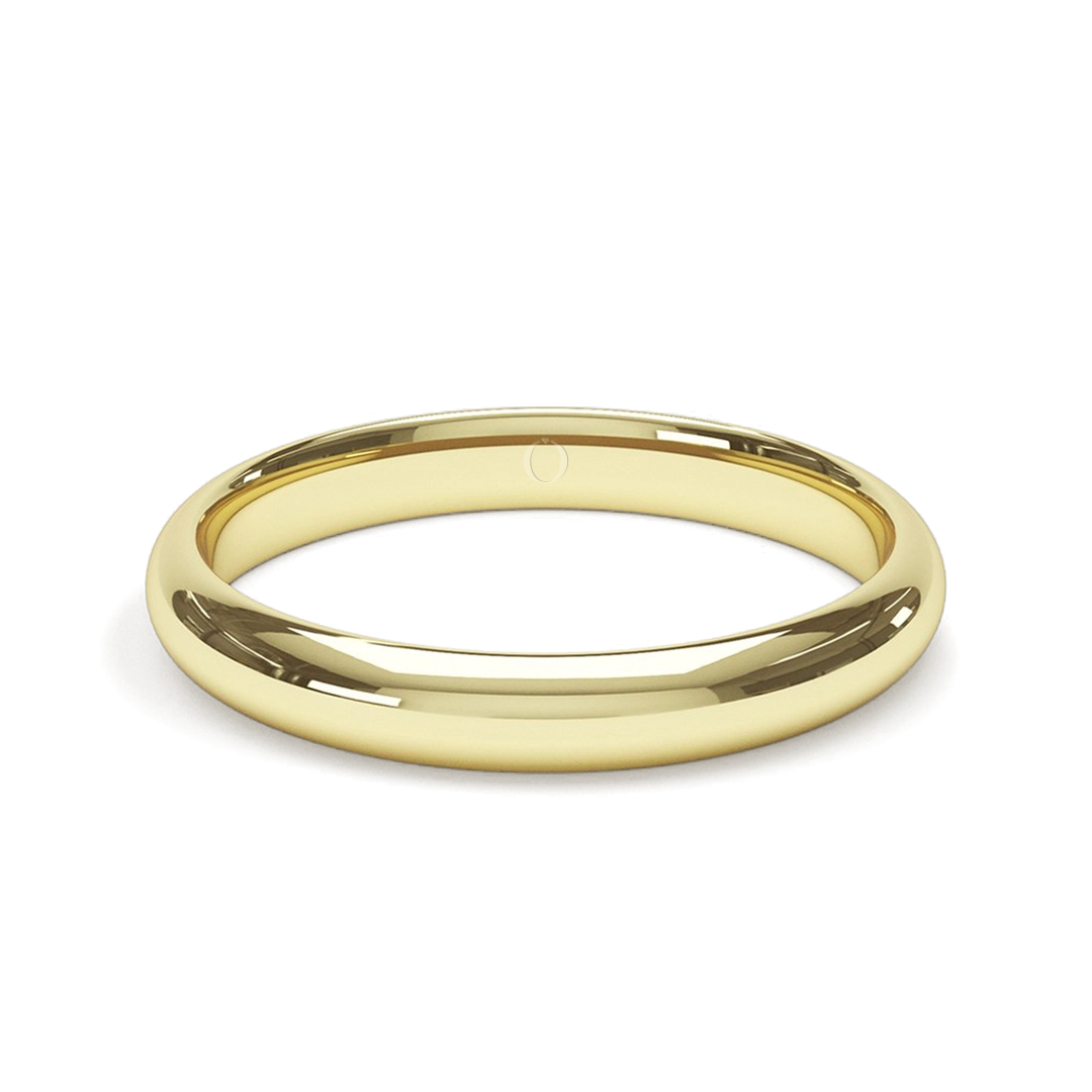 3mm Soft Court Platinum Wedding Ring