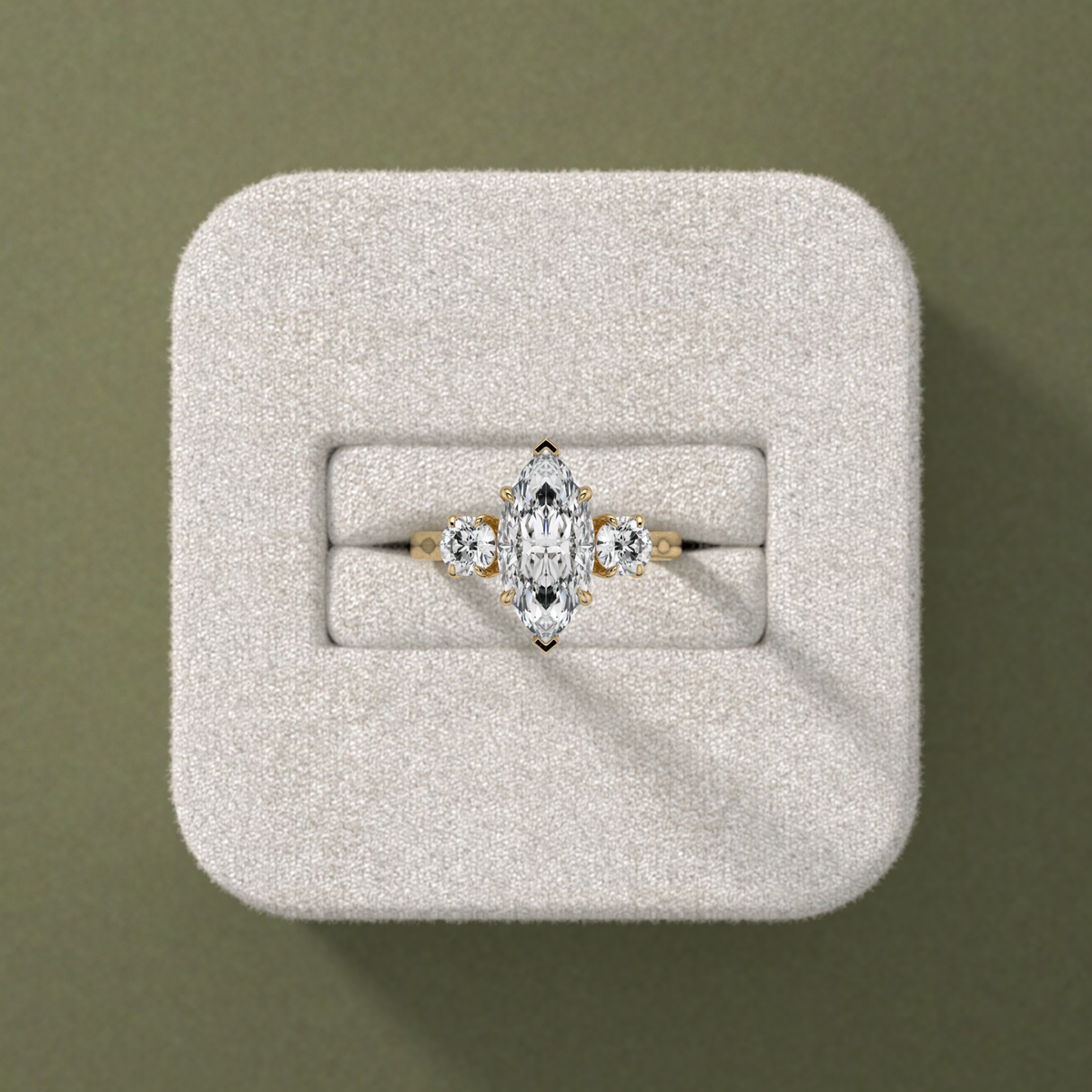 New-Solace Marquise 2ct 18YG