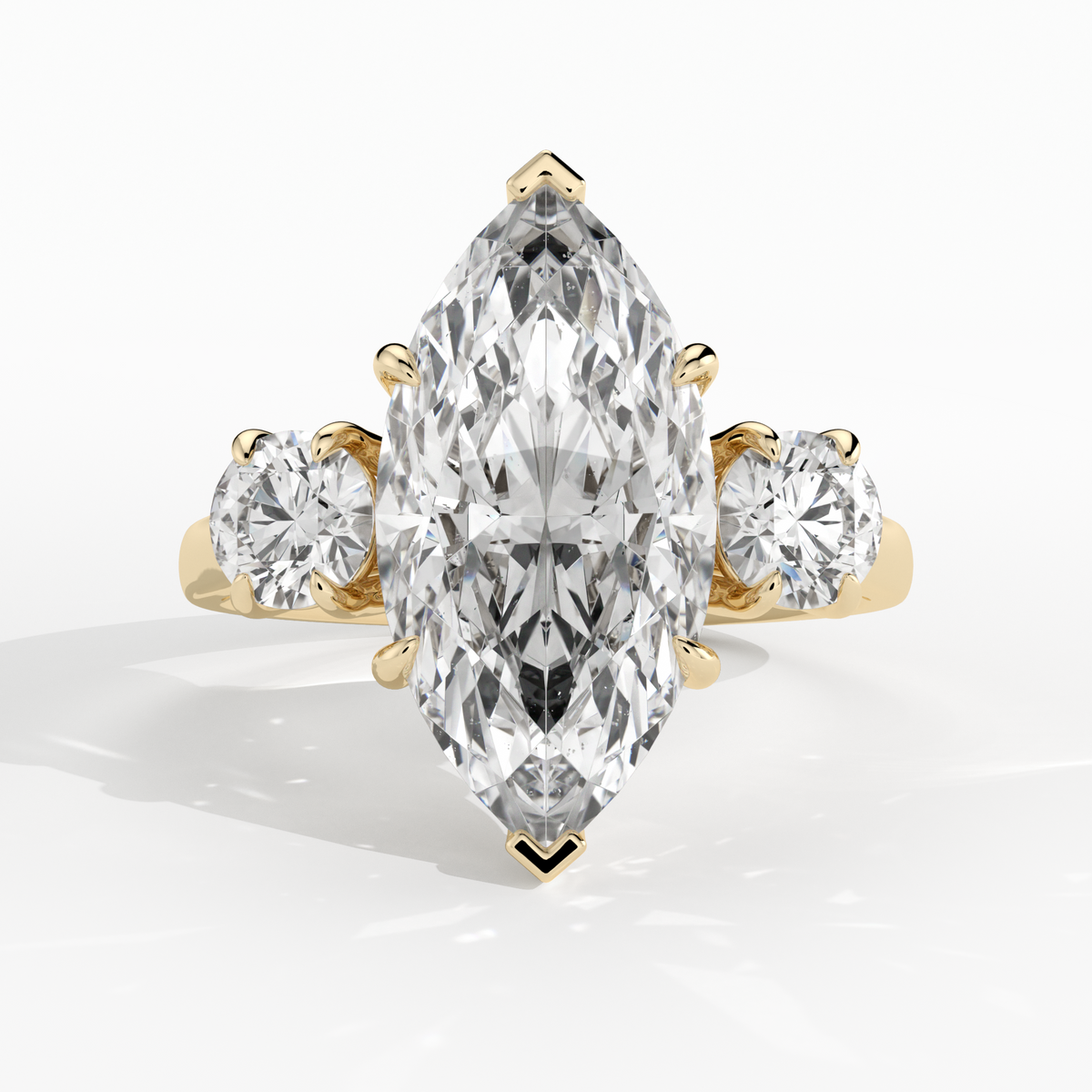 New-Solace Marquise 3ct 18YG