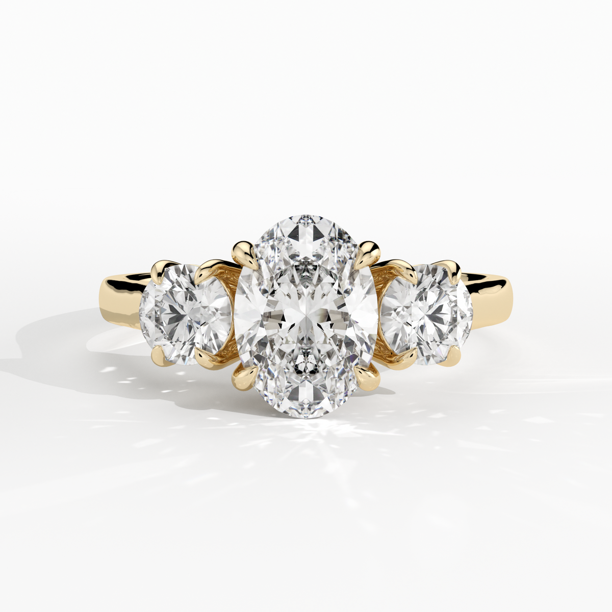 New-Solace Oval 1ct 18YG