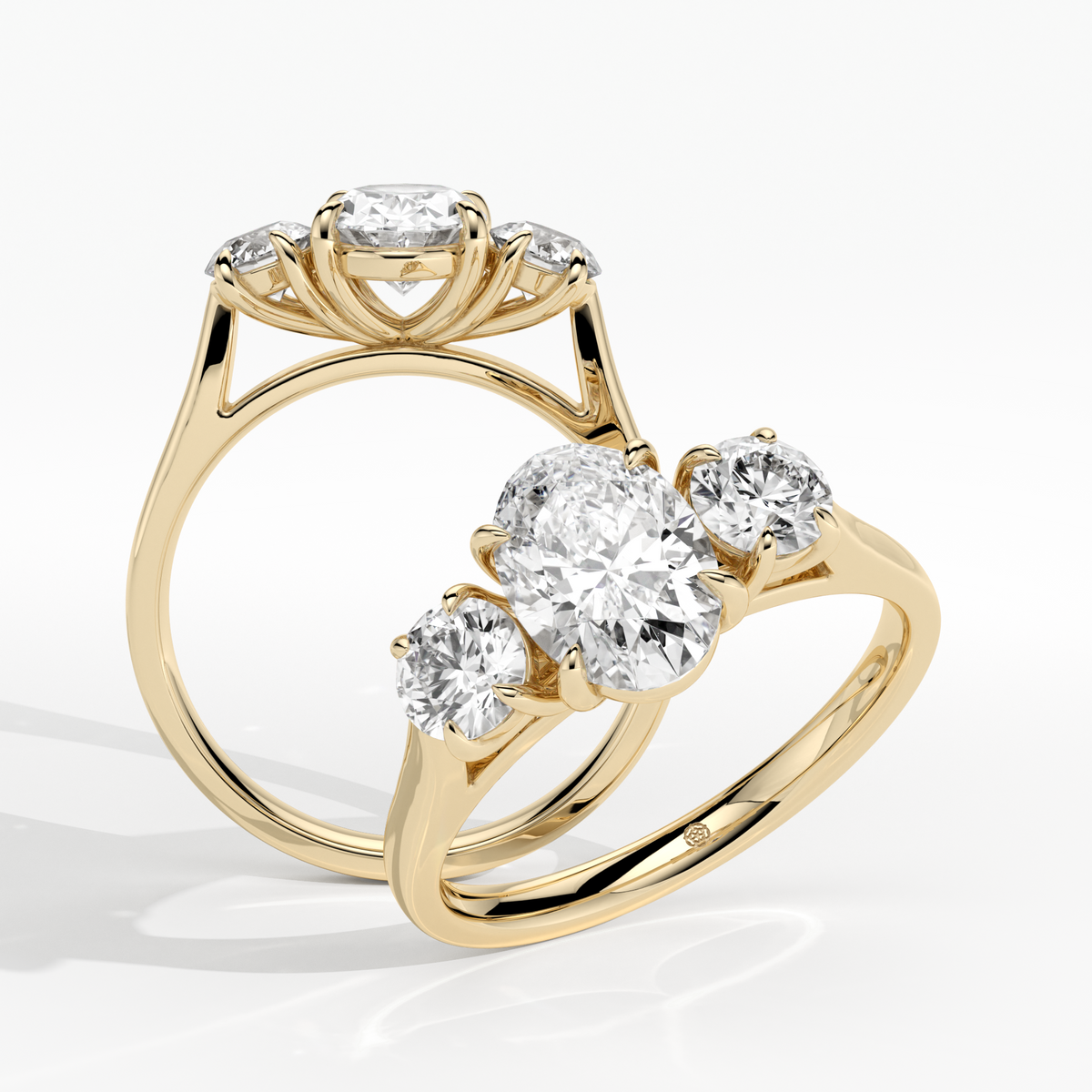 New-Solace Oval 1ct 18YG