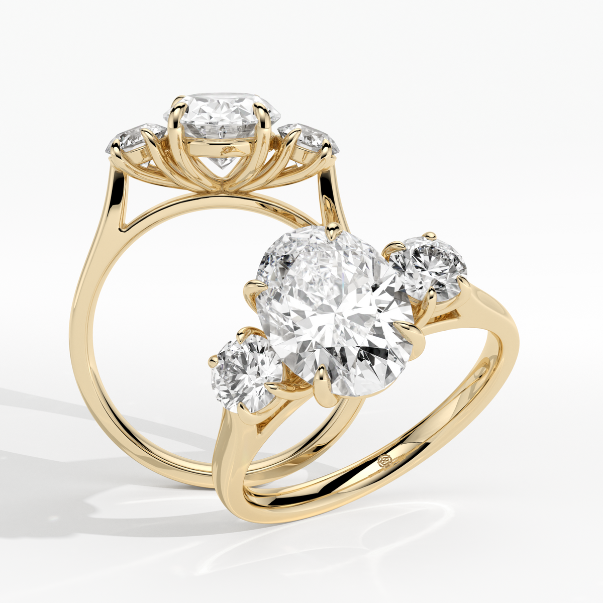New-Solace Oval 2ct 18YG