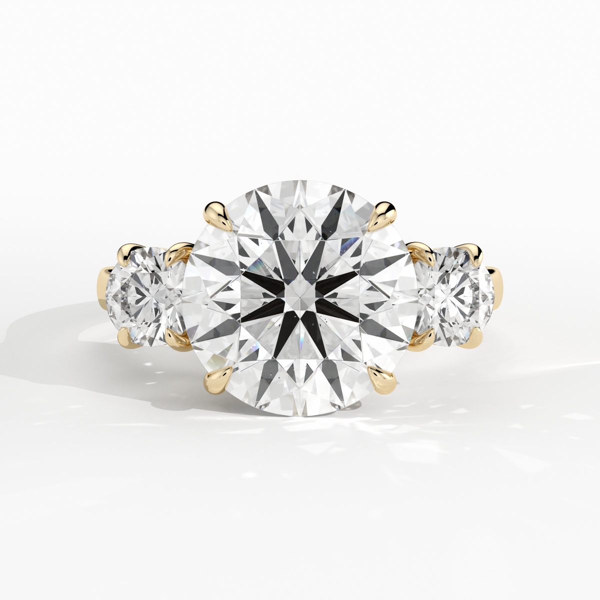 New-Solace Round 3ct 18YG