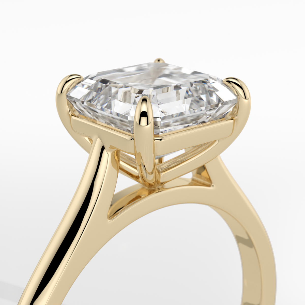 New-Adore Asscher 2ct YG