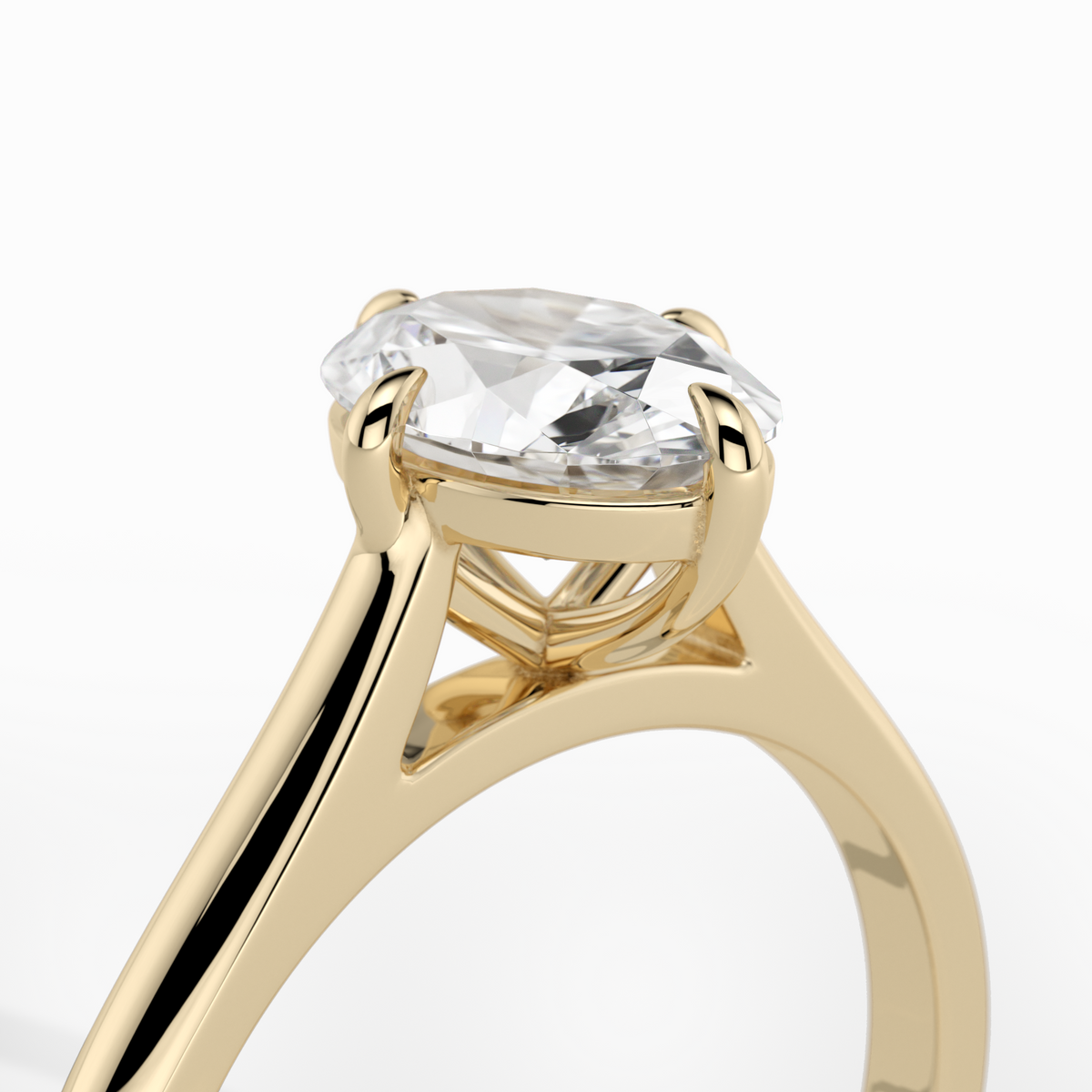 New-Adore Oval 1ct 18YG Compass
