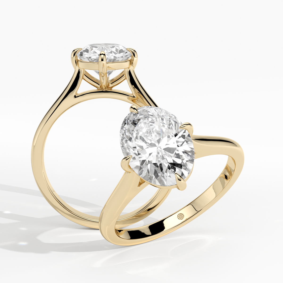 New-Adore Oval 2ct 18YG Compass