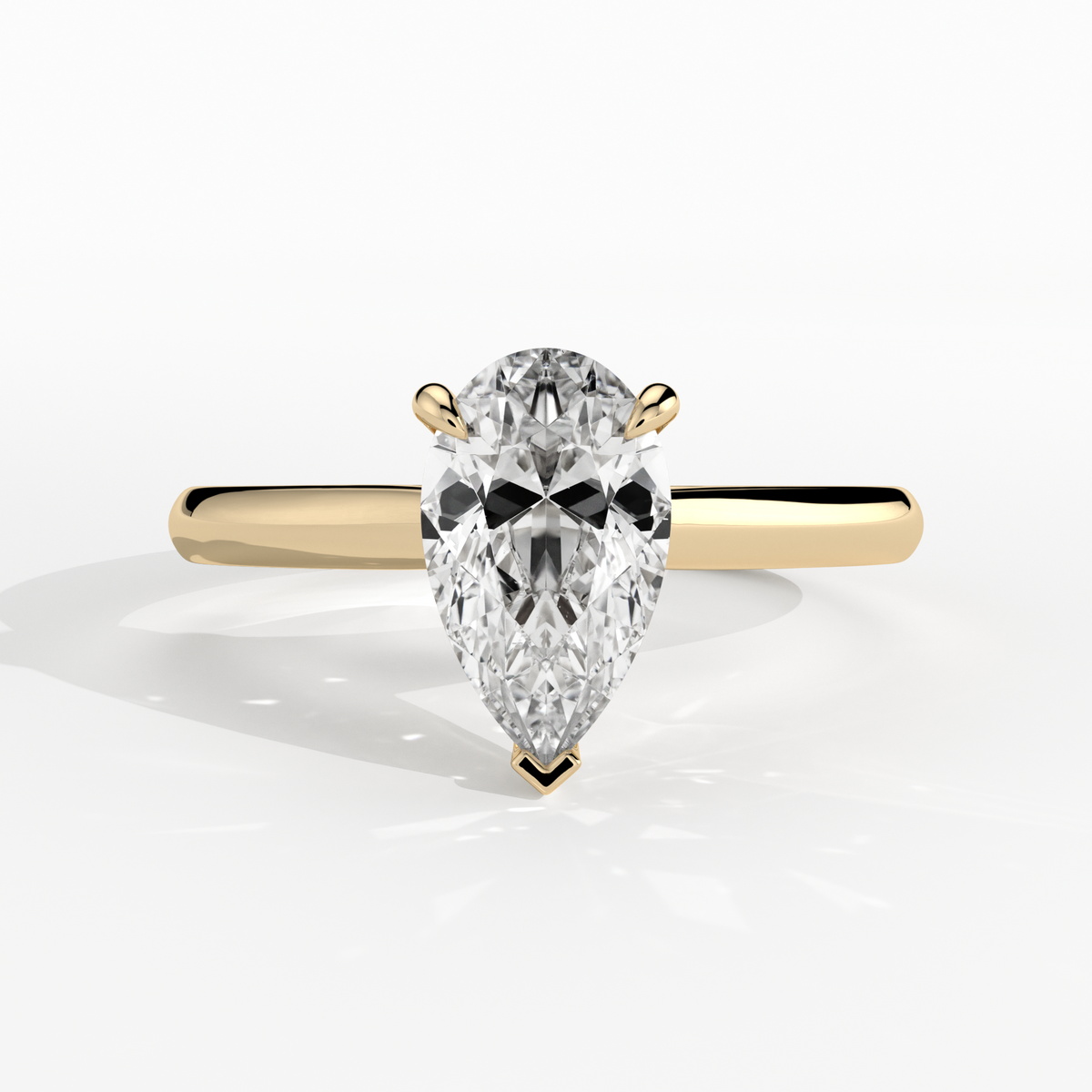 New-Adore Pear 1ct 18YG