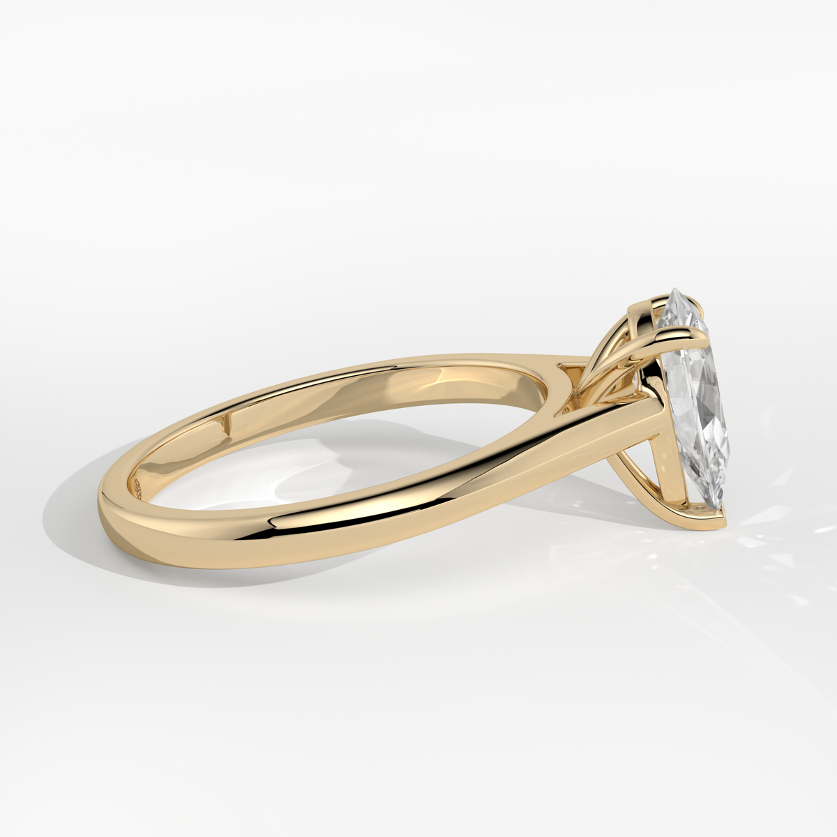 New-Adore Pear 1ct 18YG