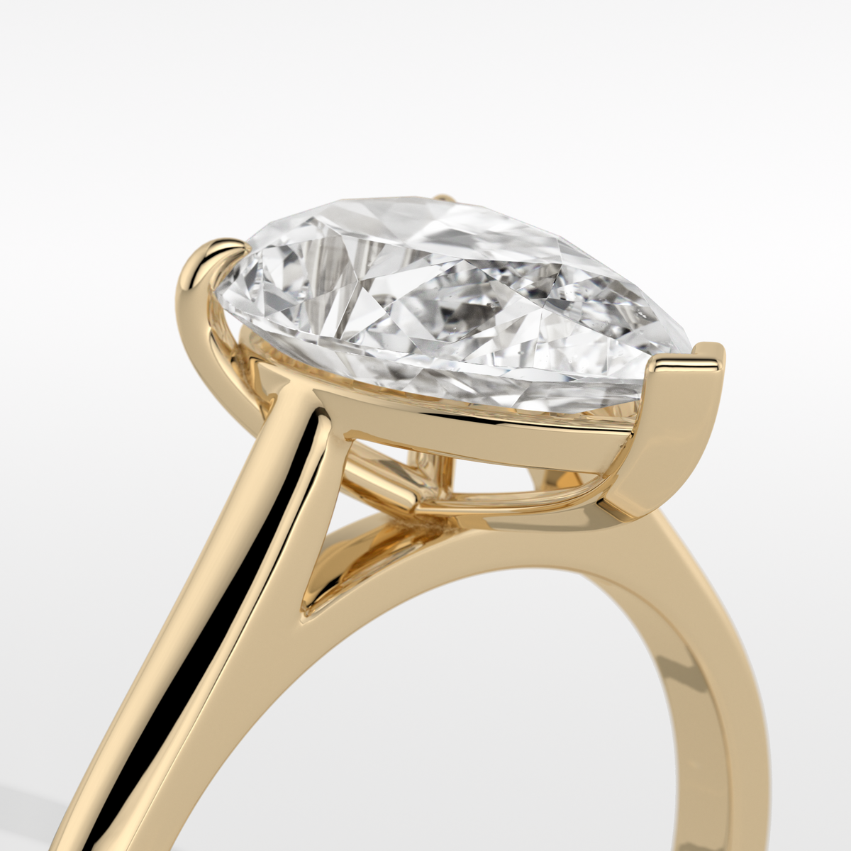 New-Adore Pear 2ct 18YG