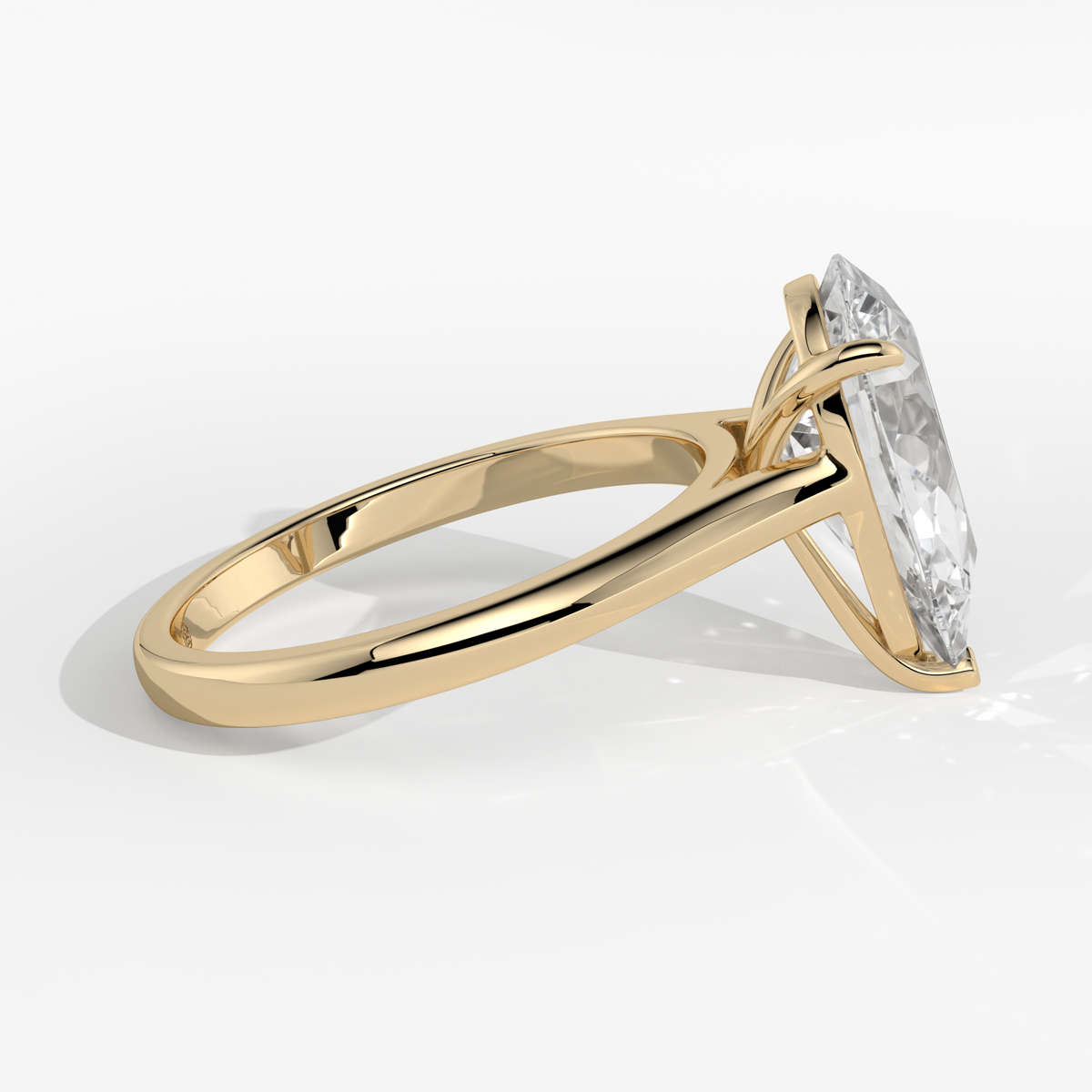 New-Adore Pear 3ct 18YG