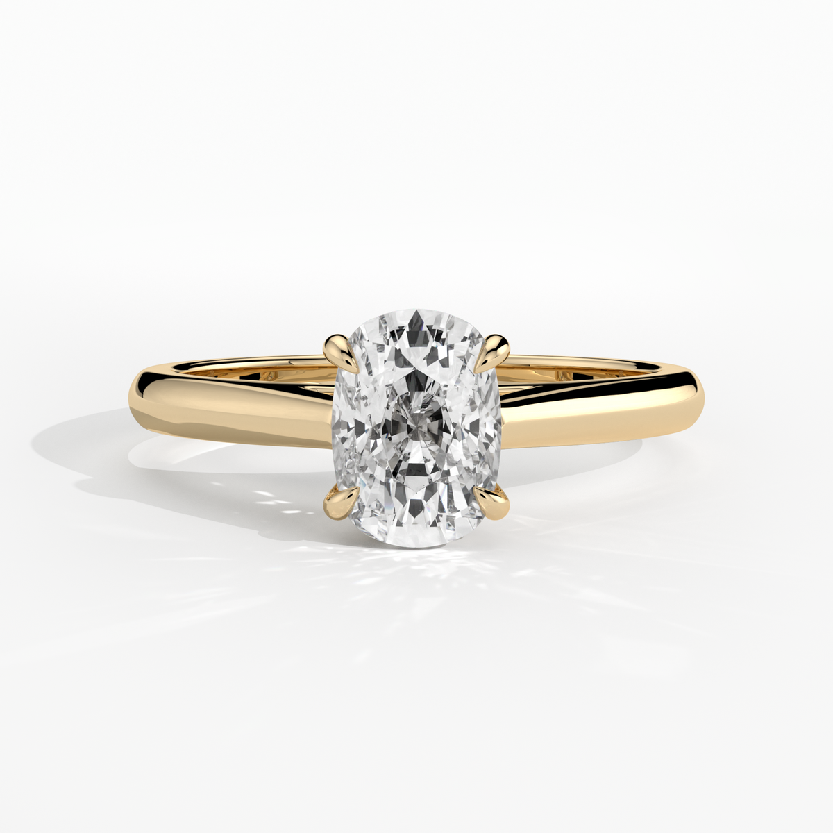 New-Adore Cushion 1ct 18YG