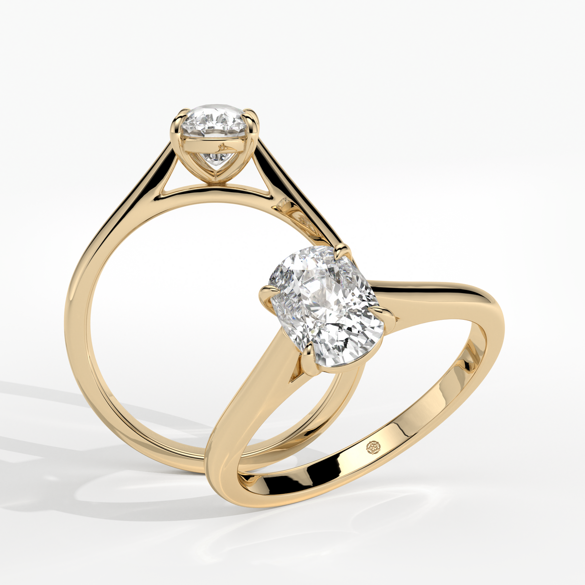 New-Adore Cushion 1ct 18YG