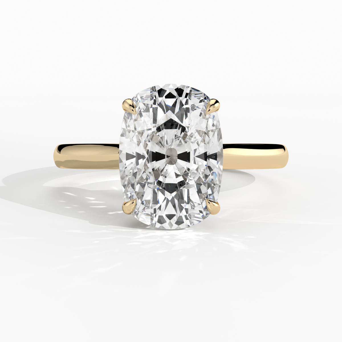 New-Adore Cushion 3ct 18YG