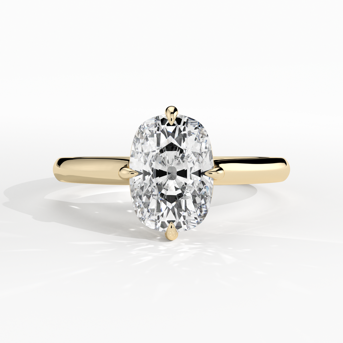 New-Adore Cushion 2ct 18YG Compass