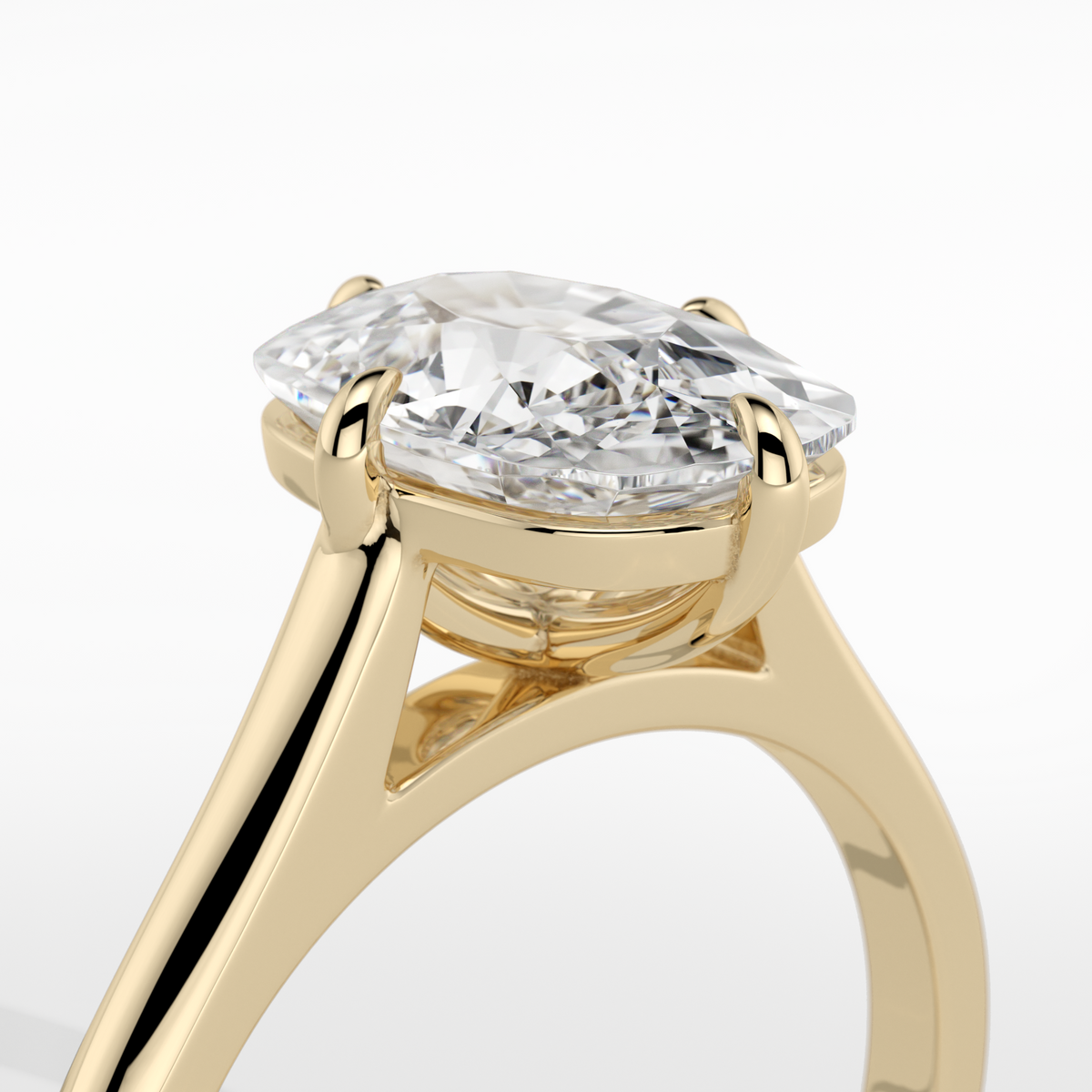 New-Adore Cushion 3ct 18YG Compass