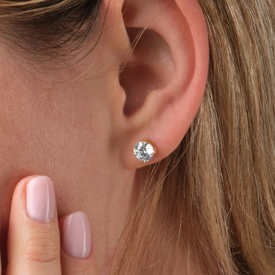 Adore Diamond Stud Earrings • 18ct Yellow Gold